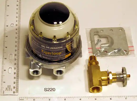 Westwood S220 Tigerloop Oil De-Aerator With Valve Model TN UL Listed