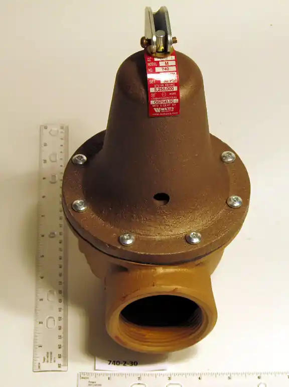 WATTS 740-2-30 Relief Valve 2 X 2 1/2 30 PSI 5250000 BTU