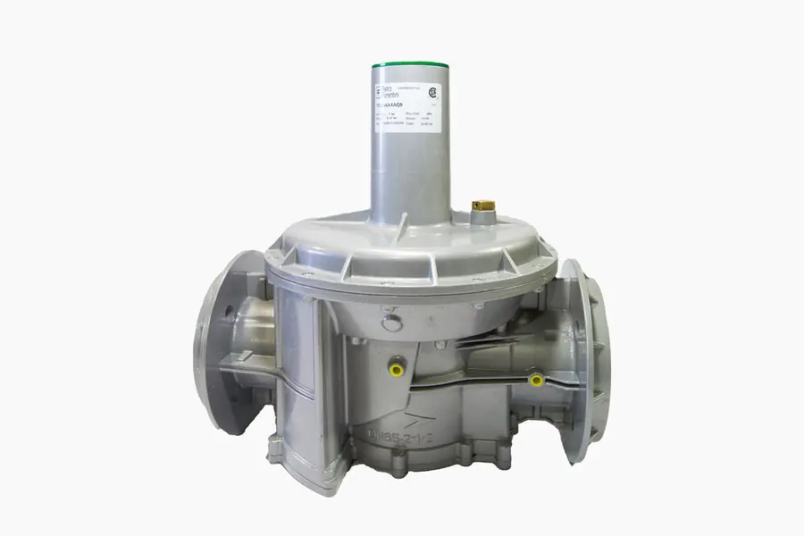 Fiorentini 31157F-7BP 3 Flanged Balanced Valve 13.5 Diaphragm Full Lockup Internal Sensing 1/2 Vent Black Spring 6-14