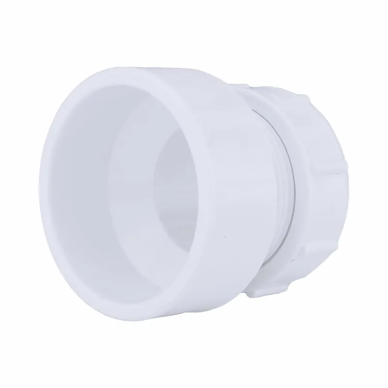 Charlotte Pipe 06384 1-1/2 Trap Adapter (w/Nut) - Ftg x Slip Joint - PVC DWV