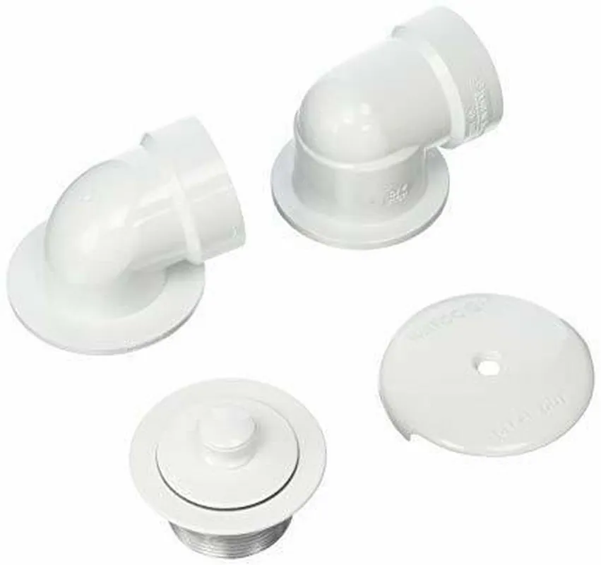 Watco 901-PP-PVC-WH Innovator Plastic Push-Pull Drain in White