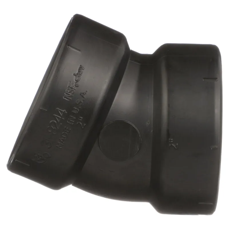 Charlotte Pipe 02887 2 1/16 Bend - 22 Deg - Elbow - Hub x Hub - ABS DWV