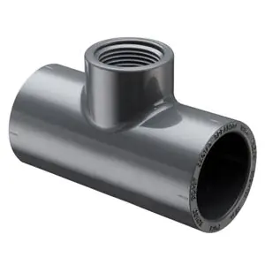 Spears 802-210 1-1/2X3/4 PVC TEE SOCXFPT SCH80 (BUSHED)