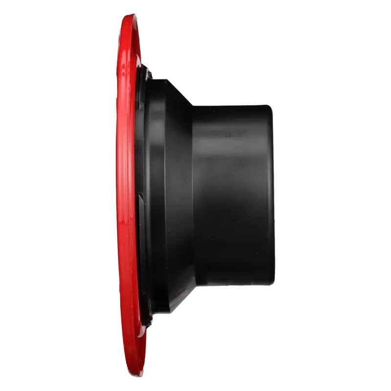 Charlotte Pipe 03120 4x3 Closet Flange (w/Metal Ring) - Ftg x Hub - ABS DWV