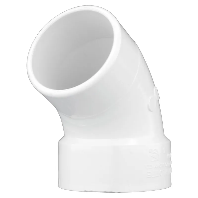 Charlotte Pipe 03398 3 1/6 Bend - 60 Deg - Elbow (Street) - Hub x Ftg - PVC DWV