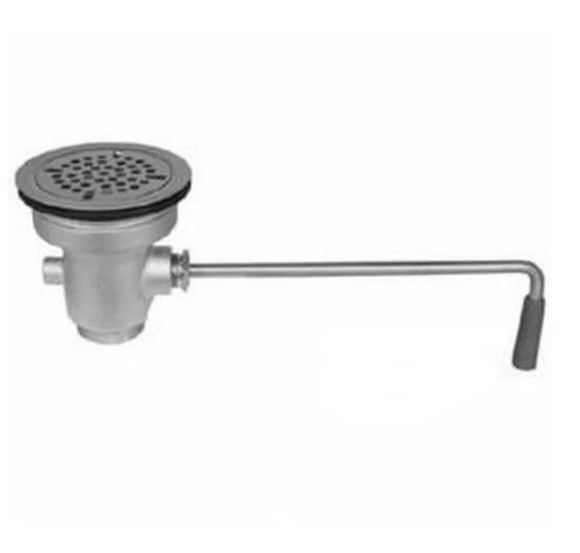 Pasco 33127 2 in. Nickel Plated Brass Twist Lever Handle Drain (Less Overflow)