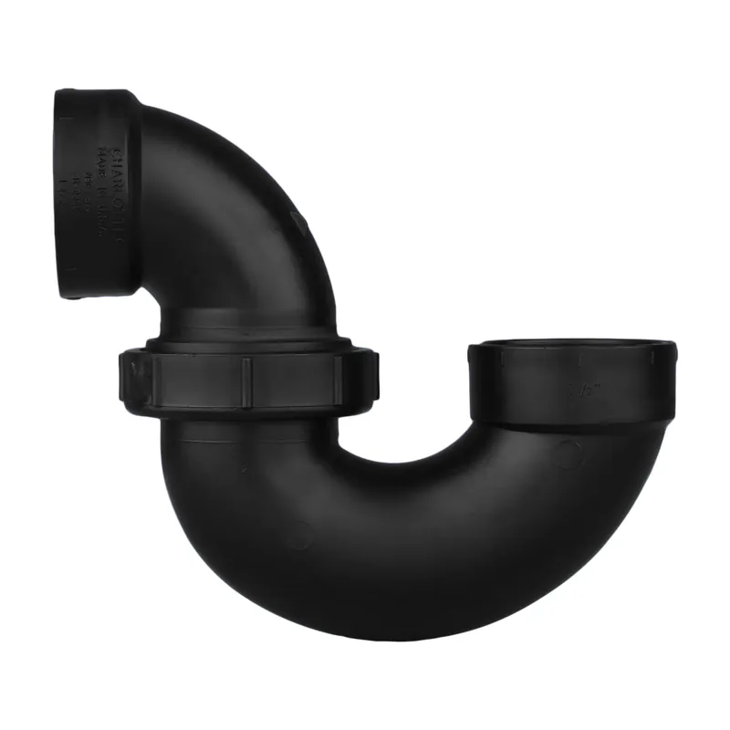 Charlotte Pipe 03096 1-1/2 Trap Adapter (w/Nut) - Hub x Hub - ABS DWV