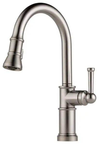 Brizo 63025LF-SS Artesso Single Handle Pull-Down Kitchen Faucet in Stainless