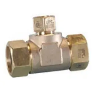 TracPipe FGP-TF1000-T500 1 x 1 x 1/2 TracPipe AutoFlare Brass Reducing Tee