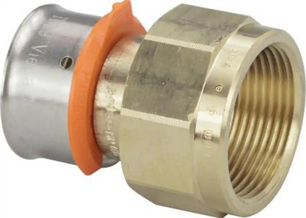 Viega 97140 PureFlow PEX Press x Flare Adapter 3/4 inch x 3/4 inch