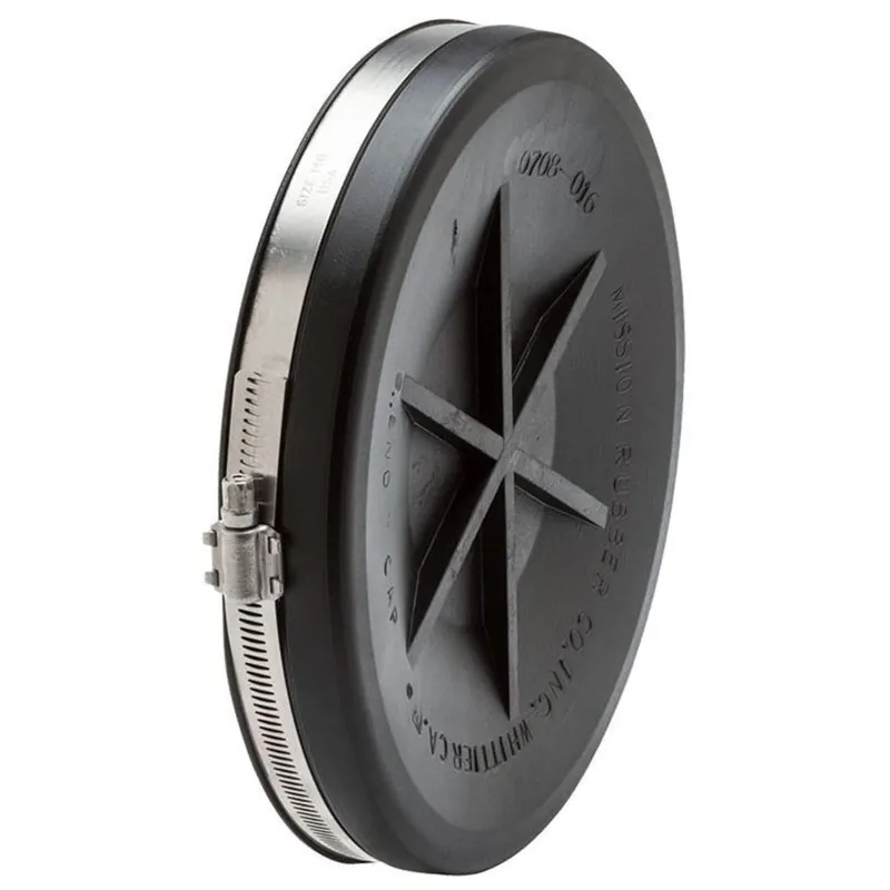 Mission Rubber 0710017 10 Synthetic Rubber End Cap for Cast Iron/Plastic/Steel Pipe
