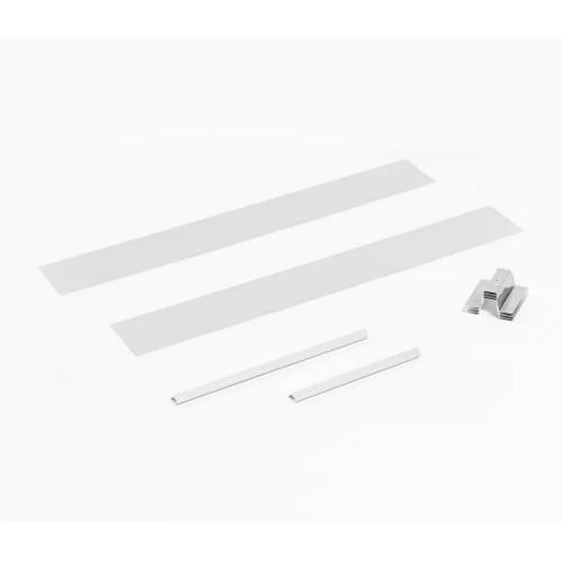 Robern RSMK36D4P 36 in. Plain End Surface Mount Sided Kit