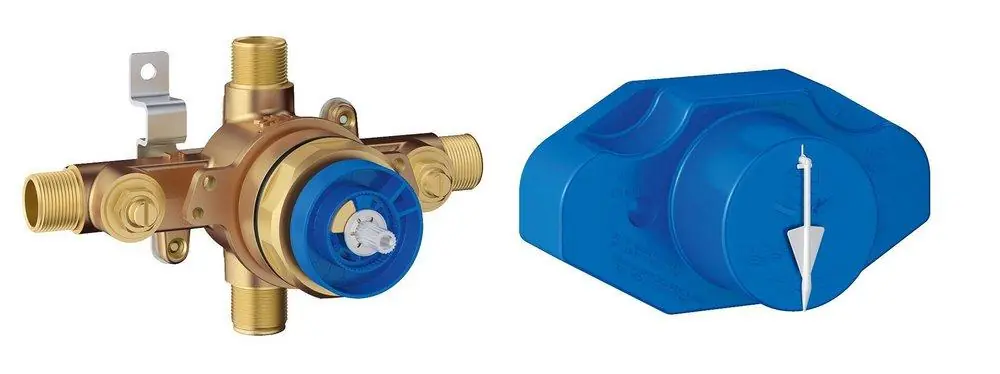 GROHE 35015001 Grohsafe 1/2 in. MPT Connection Pressure Balancing Valve with Stops