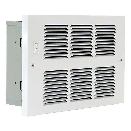 King Electric H6126/8-AS/FS-GW Hydronic Wall Heater 6000/7600 BTU