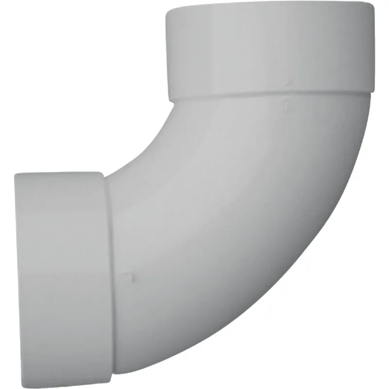 IPEX 414166BC Canplas 6 In. SDR 35 90 Deg. PVC Sewer and Drain Sanitary Elbow (1/4 Bend)