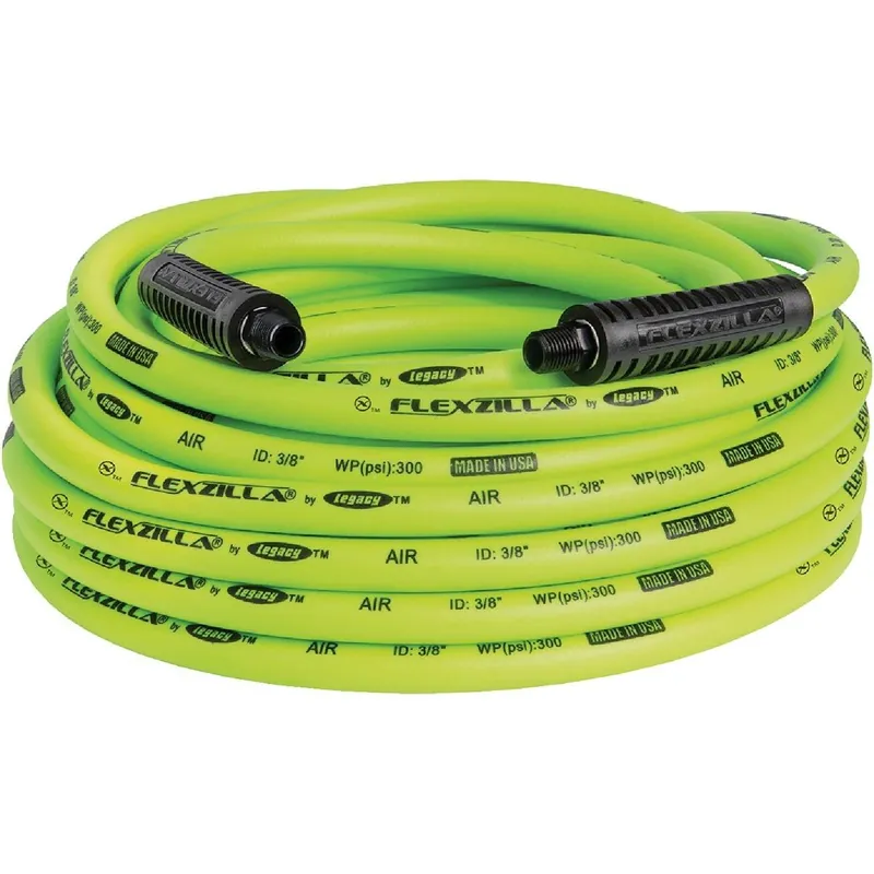 Flexzilla HFZ3850YW2 Polymer-Blend Air Hose 3/8 In. x 50 Ft.