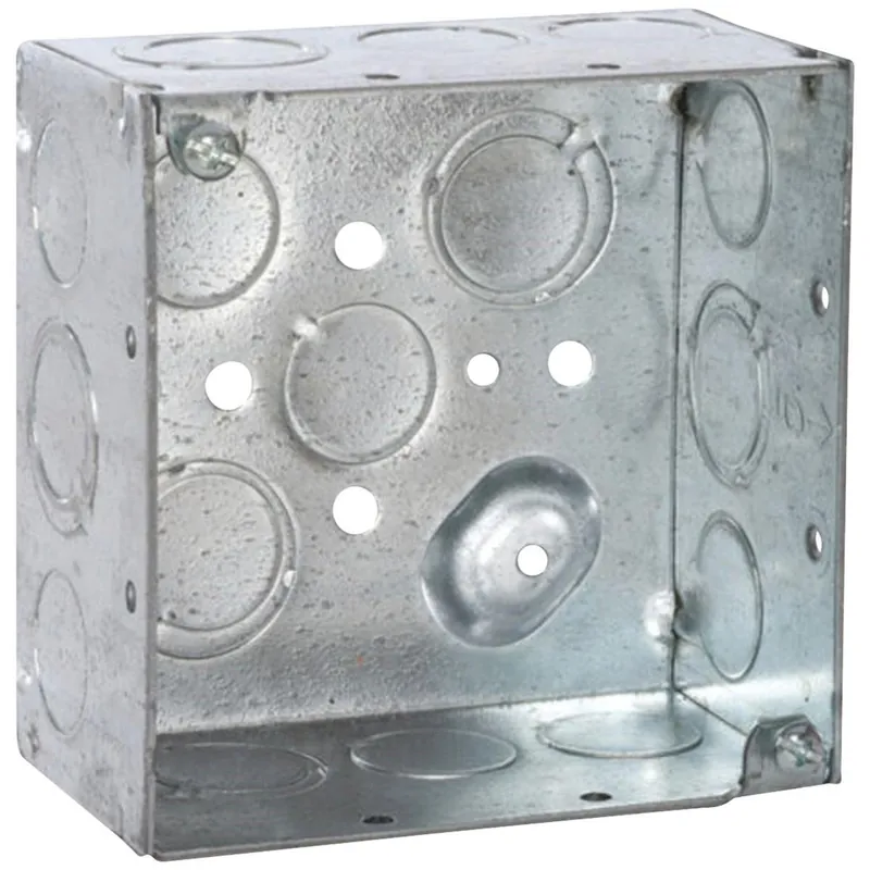 Southwire 52171-S-UPC Screw-On 4 In. x 4 In. Welded Steel Square Box