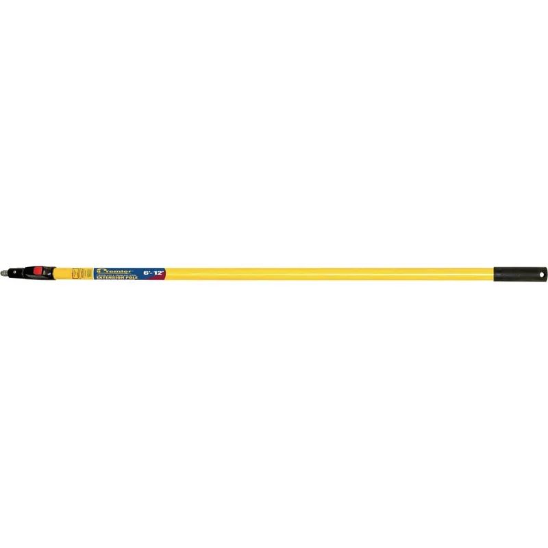 Premier Paint Roller 83612 Telescoping Fiberglass & Stainless Steel Push Button Extension Pole