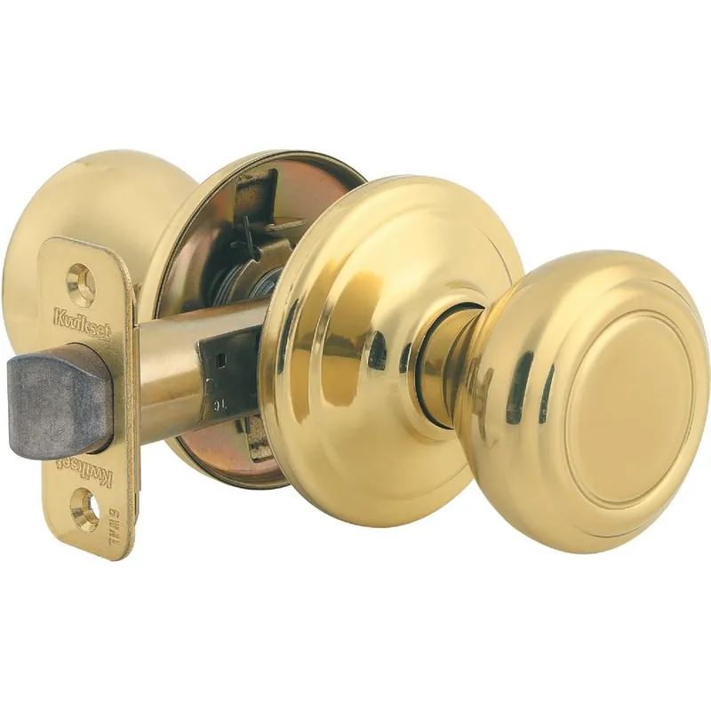 Kwikset 720CN3CP Signature Series Polished Brass Hall & Closet Door Knob