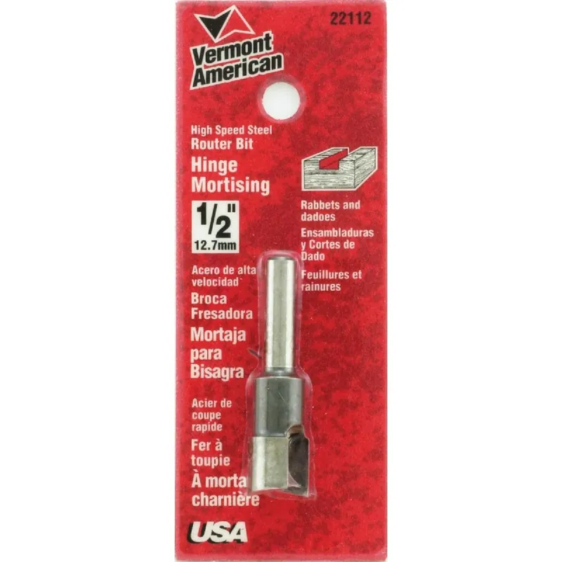 Vermont American 23110 Mortising 1/2 In. Carbide Tip Mortising Bit