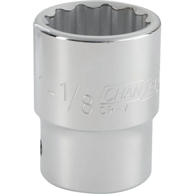 Channellock 308986 3/4 In. Drive 1-1/8 In. 12-Point Shallow Standard Socket