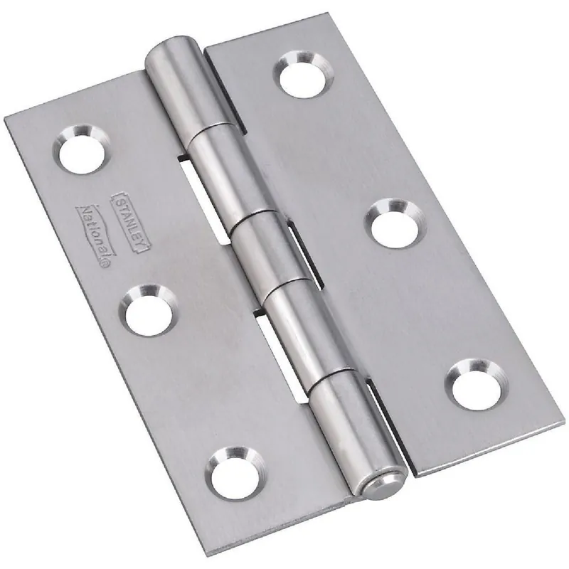 National N348995 Stainless Steel Narrow Tight-Pin Hinge 3 In. (2-Pack)