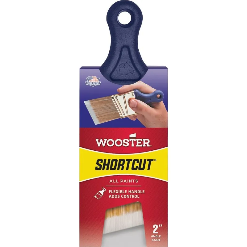 Wooster Brush Q3211-2 Shortcut 2 In. Angle Sash Short Handle Paint Brush