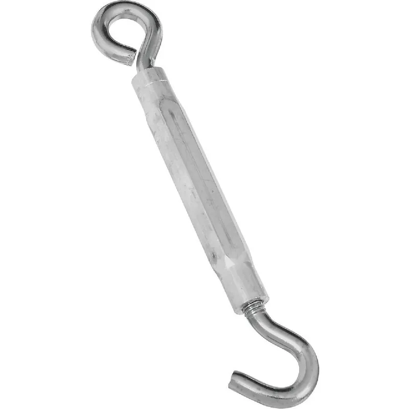 National N221978 3/8 In. x 10-1/2 In. Stainless Steel Hook & Eye Turnbuckle