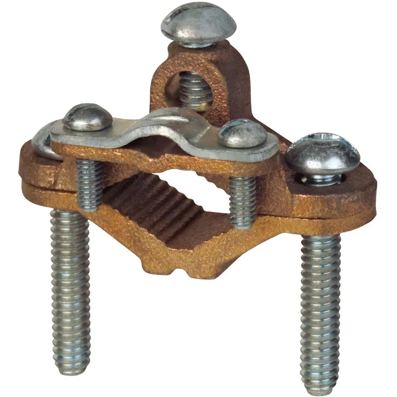 ABB L181B-B1-15 Steel City 1/2 In. to 1 In. #8 & #4 AWG Heavy-Duty Ground Clamp