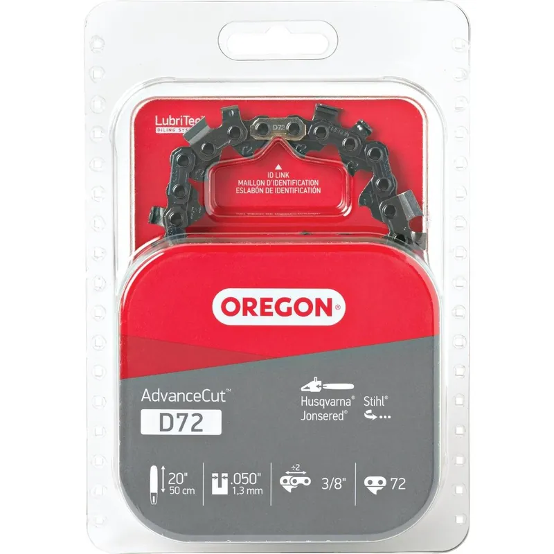 Oregon Cutting D72 AdvanceCut 20 In. 72 Drive Link Chainsaw Chain