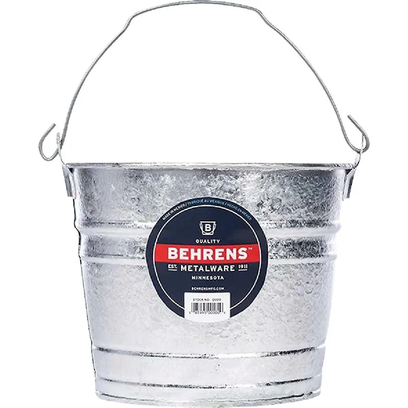 Behrens 1205 Hot-Dipped Steel Pail 5 Qt.
