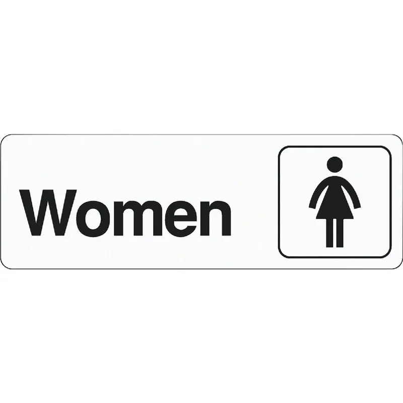 Hy-Ko D-14 Hy-Ko Deco Series Plastic Restroom Sign Women