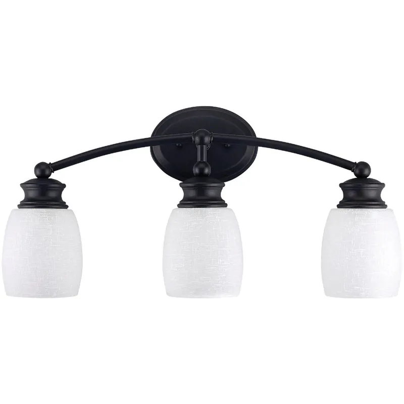 Home Impressions IVL257A03ORB Palms 3-Bulb Oil Rubbed Bronze Vanity Bath Light Bar