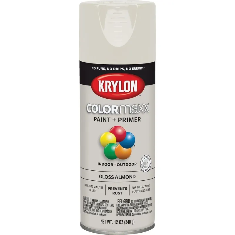 Krylon K05500007 ColorMaxx 12 Oz. Gloss Spray Paint Almond