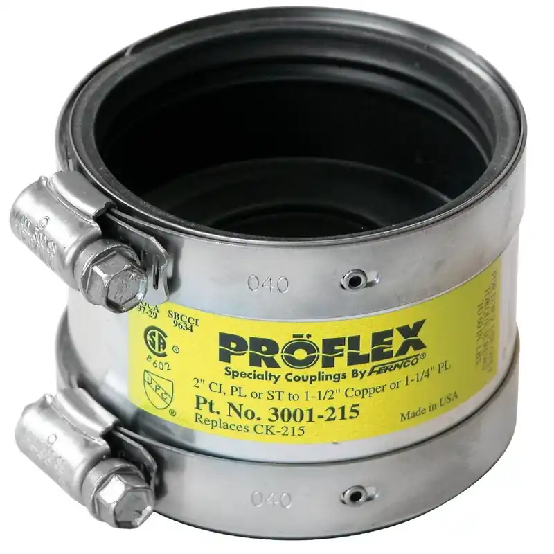 ProFlex P3001-215 PVC Shielded Coupling - 2 In. x 1-1/2 In.