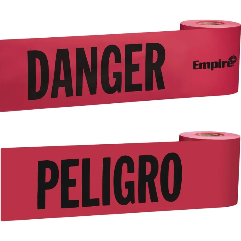 Empire 77-0204 Danger Caution Tape 3 In. W x 200 Ft. L
