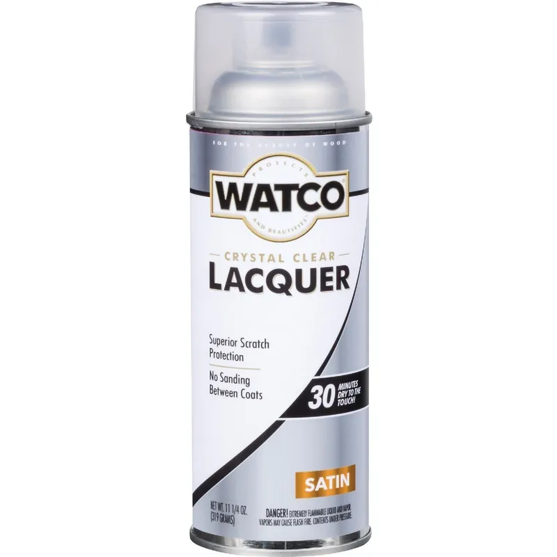Watco 63281 Clear Satin Spray Lacquer 11.25 Oz Replacement MPN