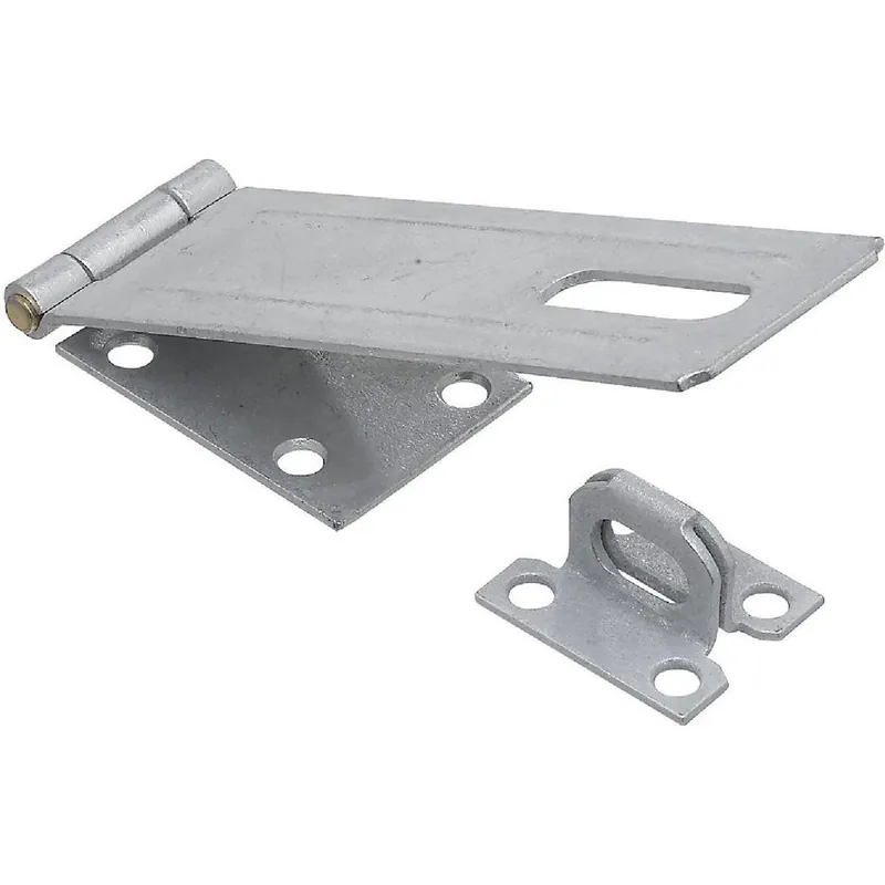 National N102780 6 In. Galvanized Non-Swivel Safety Hasp