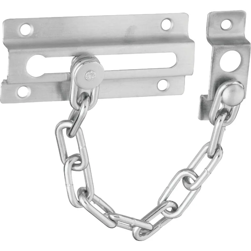 National N274407 Satin Chrome Security Chain Door Guard