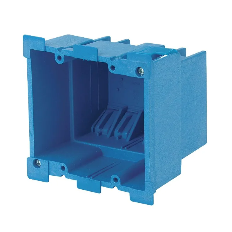 ABB BH234R Carlon SuperBlue 2-Gang Thermoplastic Molded Wall Box