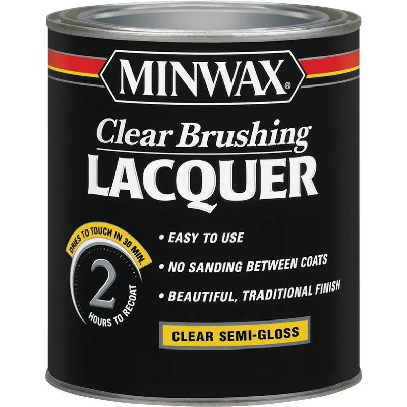 Minwax 155050000 Semi-Gloss Clear Brushing Lacquer 1 Qt.