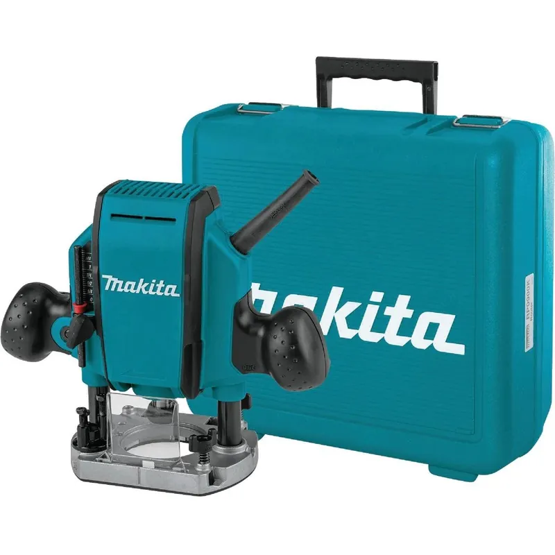 Makita RP0900K 1-1/4 HP/8A 27,000 rpm Plunge Router