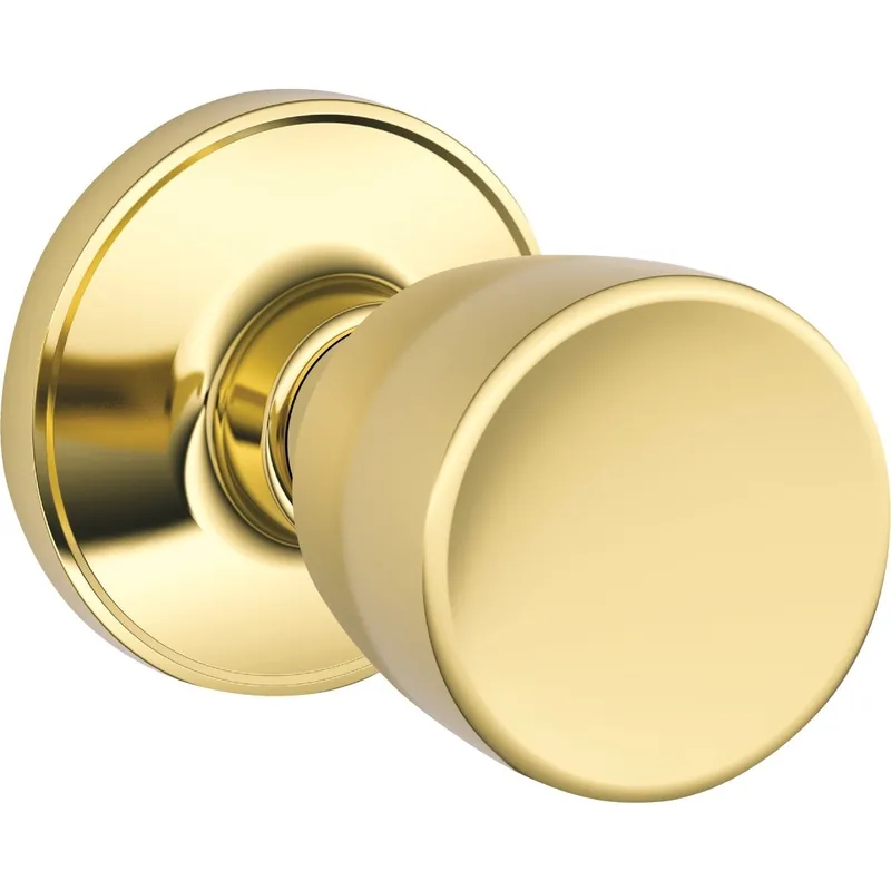 Schlage J10VBYR605 Dexter Bright Brass Hall & Closet Door Knob