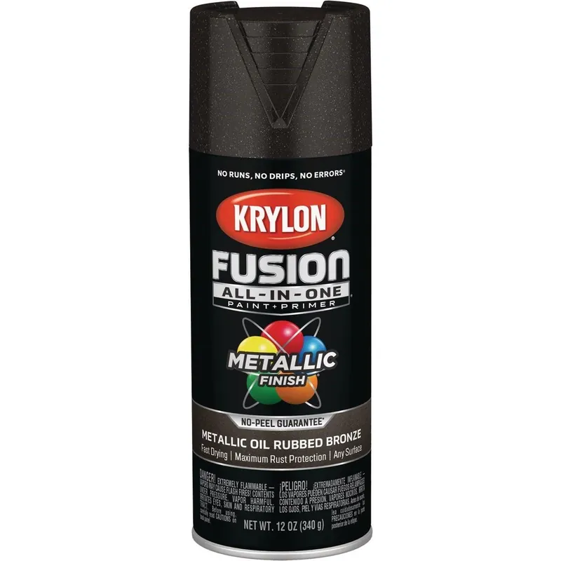 Krylon K02771007 Fusion All-In-One Metallic Spray Paint & Primer Oil Rubbed Bronze
