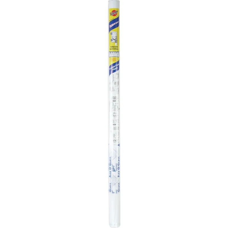 Warp's NFG-48P Flex-O-Glass 48 In. X 25 Ft. Clear 4 Mil. Plastic Sheeting