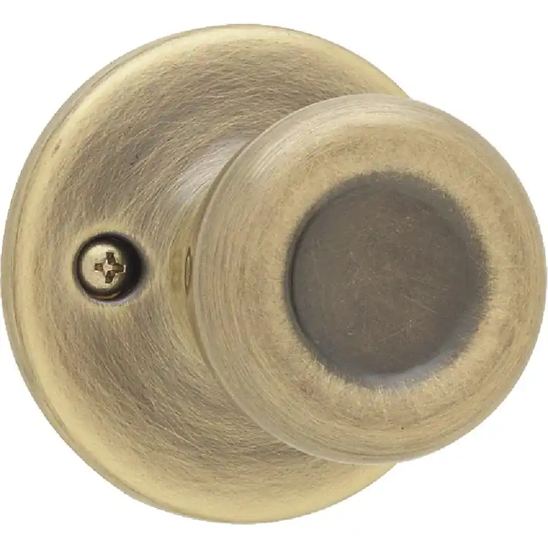 Kwikset 488T 5 CP Antique Brass Tylo Dummy Door Knob