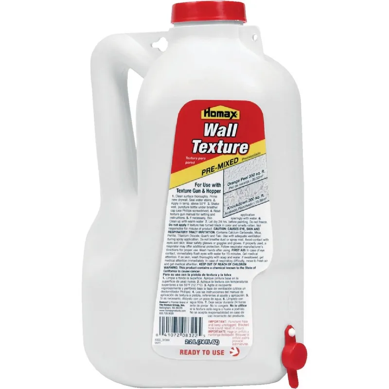 Homax 8322 HMX8322 74 Oz. Assorted Selection Dial White Spray Texture Material