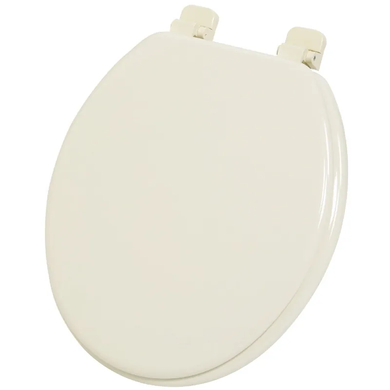 Home Impressions WMS-17-B-B Round Closed Front Bone Wood Toilet Seat