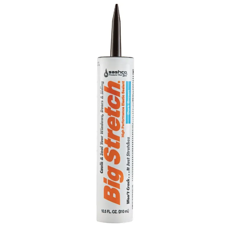 Sashco 10008 Big Stretch 10.5 Oz. Acrylic Elastomeric Caulk Dark Brown