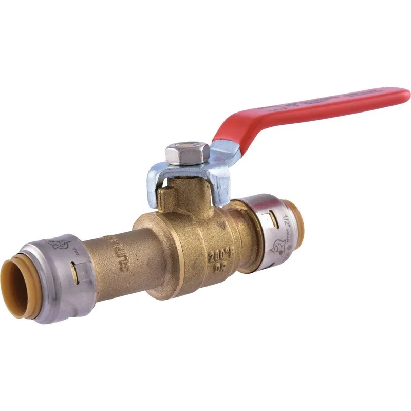 SharkBite UR24735 1/2 In. Brass Push-Fit Slip Ball Valve